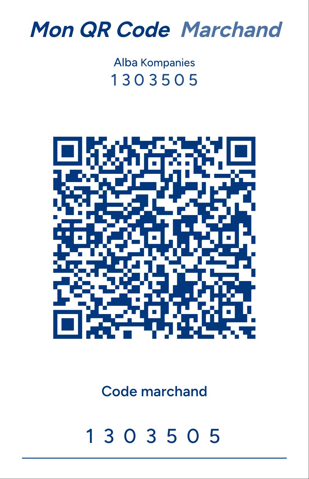 QR Code Marchand Mixx by YAS